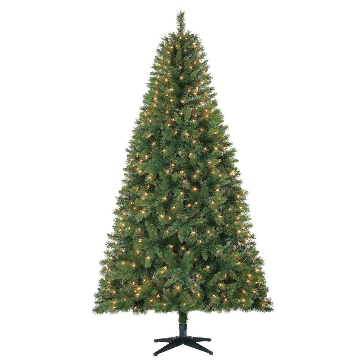Holiday Time 7.5ft Pre-Lit Kennedy Fir Artificial Christmas Tree with 450 Clear Lights